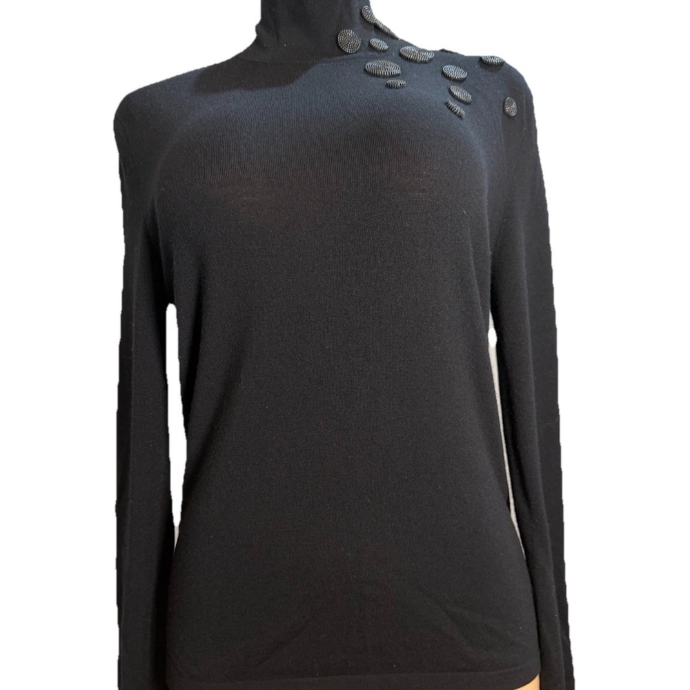 Akris Punto women‎ 95% wool 5% elastane  black sweater